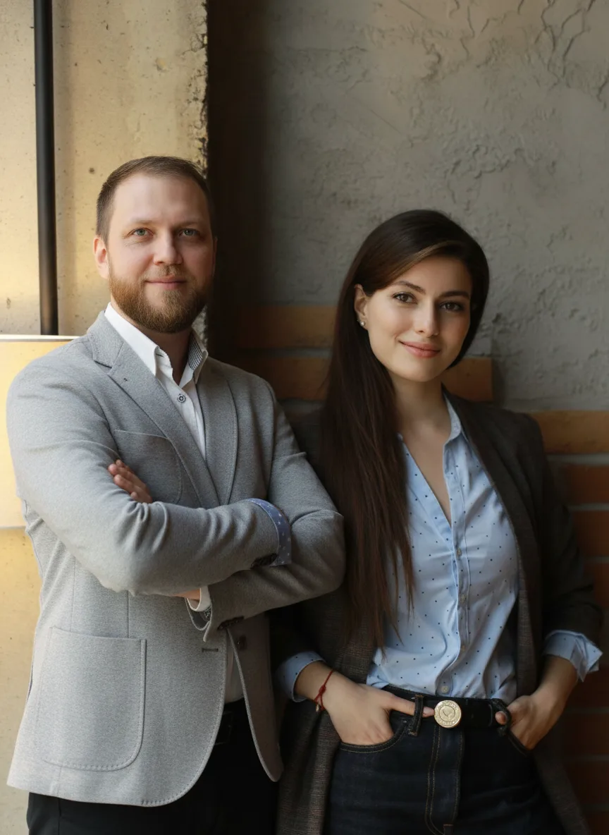 Kirill and Aydan, co-founders of BeFunded